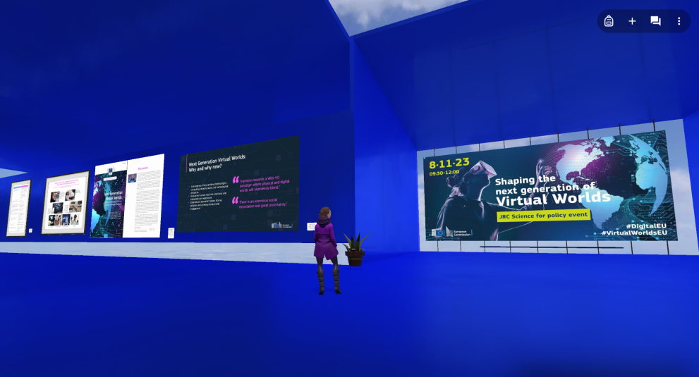 screenshot of a virtual room